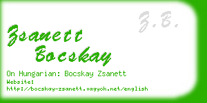 zsanett bocskay business card